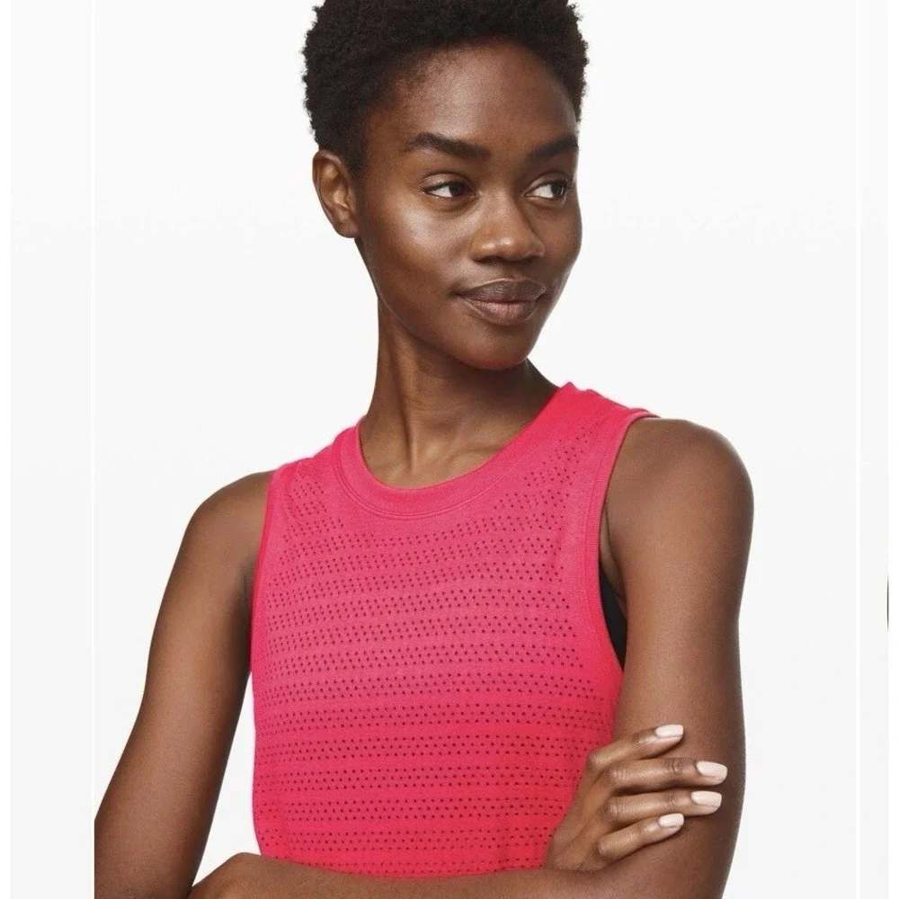 Lululemon Breeze‎ By Muscle Tank II Squad in Heartthrob Size Small Pink - Picture 3 of 9